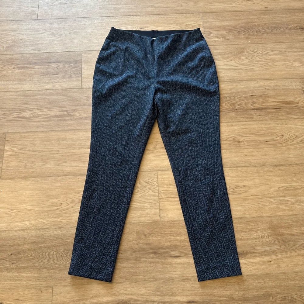 Calvin Klein Navy and Gray patterned pants